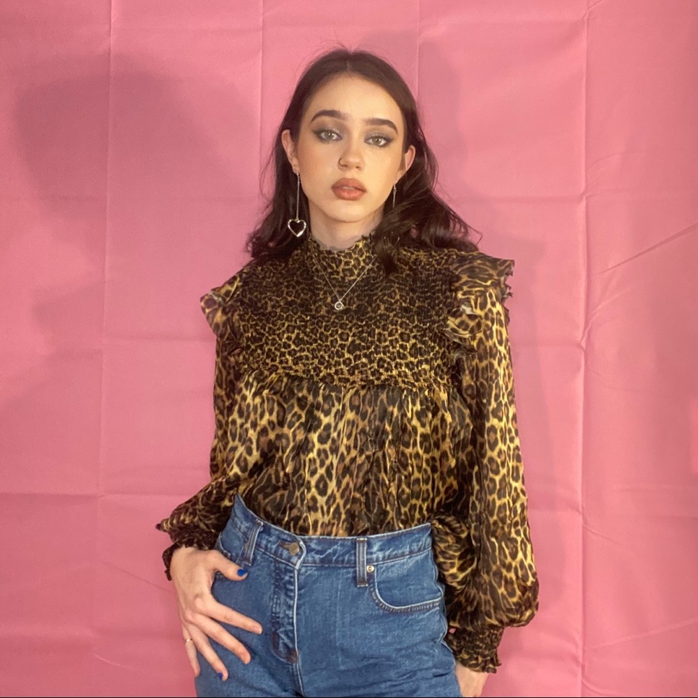 The Kooples Paris leopard print blouse ⚡️
